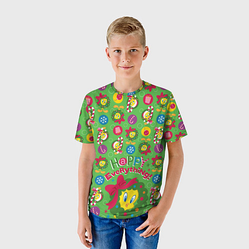 Детская футболка Happy everything! / 3D-принт – фото 3