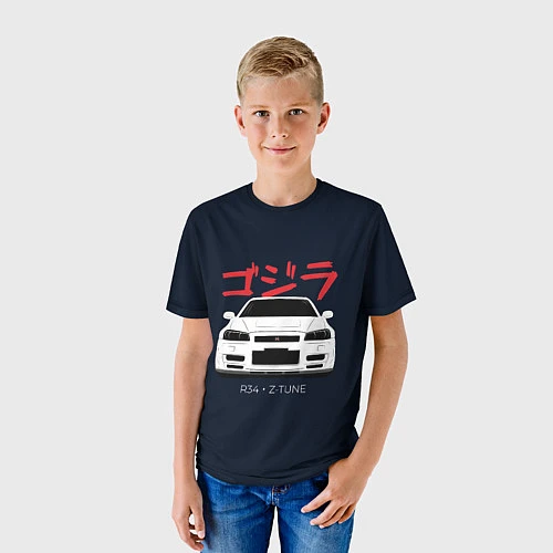 Детская футболка Skyline R34 Z-Tune / 3D-принт – фото 3