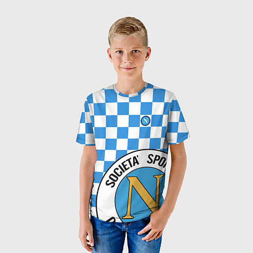 Детская футболка Форма Наполи - Марадона 10 / 3D-принт – фото 3