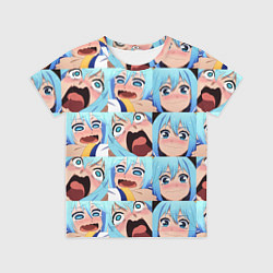 Футболка детская Аква Коносуба Aqua Konosuba, цвет: 3D-принт