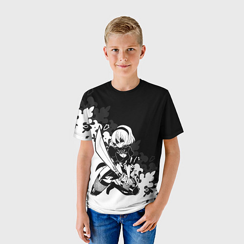 Детская футболка NIER AUTOMATA / 3D-принт – фото 3