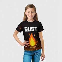 Футболка детская RUST, цвет: 3D-принт — фото 2