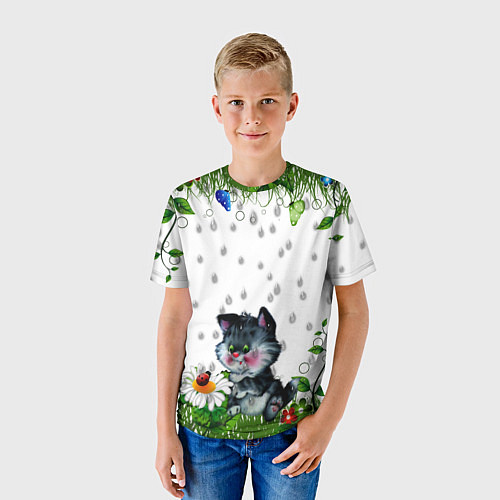 Детская футболка Котёнок / 3D-принт – фото 3