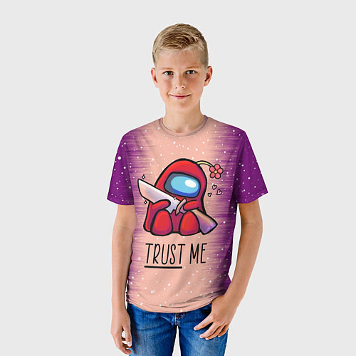 Детская футболка AMONG US - Дитя / 3D-принт – фото 3