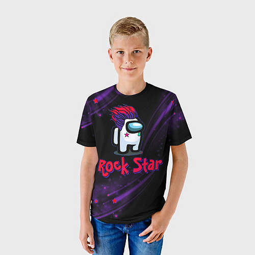 Детская футболка Among Us Rock Star / 3D-принт – фото 3