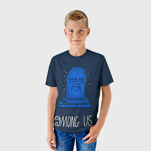 Детская футболка Among Us Могила / 3D-принт – фото 3