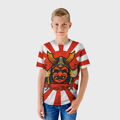 Детская футболка Sun samurai / 3D-принт – фото 3