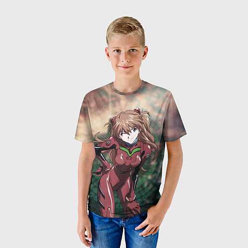 Детская футболка Аска Евангелион / 3D-принт – фото 3