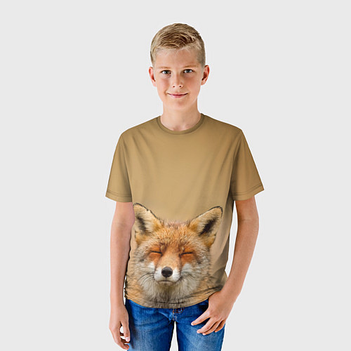 Детская футболка Милая лисичка / 3D-принт – фото 3