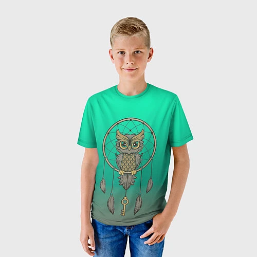 Детская футболка Сова ловец снов / 3D-принт – фото 3