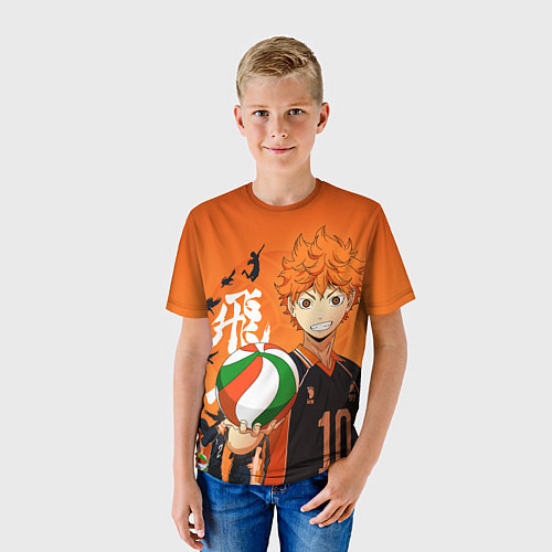 Детская футболка ВОЛЕЙБОЛ!! HAIKYUU!! / 3D-принт – фото 3