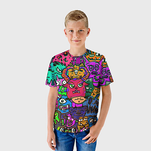Детская футболка Happy / 3D-принт – фото 3