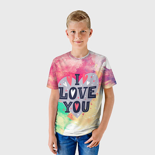 Детская футболка Love / 3D-принт – фото 3