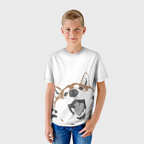 Детская футболка Shiba Inu / 3D-принт – фото 3