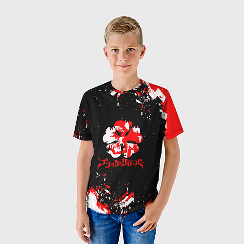 Детская футболка Чёрный клевер / 3D-принт – фото 3