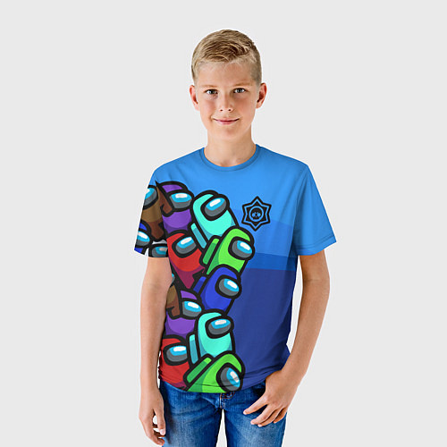 Детская футболка Among Us Brawl Stars / 3D-принт – фото 3