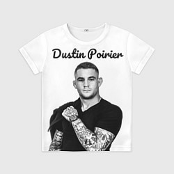 Футболка детская Dustin Poirier, цвет: 3D-принт