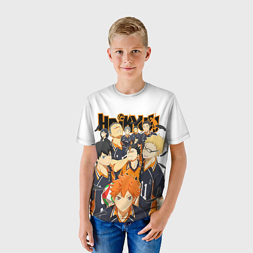 Детская футболка ВОЛЕЙБОЛ!! HAIKYUU!! / 3D-принт – фото 3
