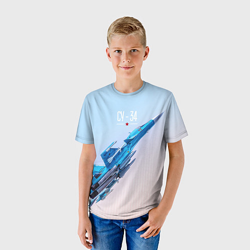 Детская футболка Су-34 / 3D-принт – фото 3