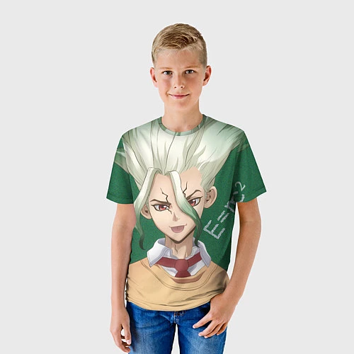 Детская футболка Доктор Стоун / 3D-принт – фото 3