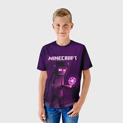 Детская футболка Minecraft Слендермен / 3D-принт – фото 3