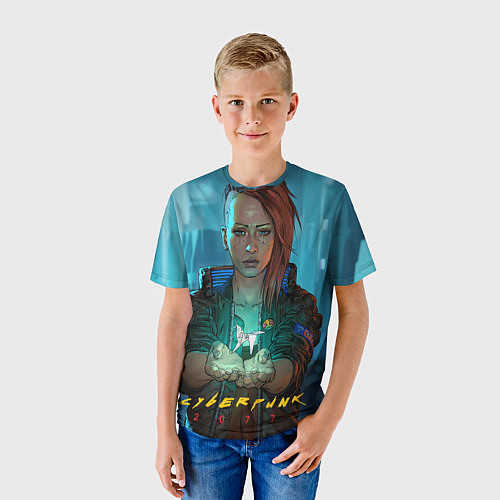 Детская футболка Cuberpunk 2077 melisa / 3D-принт – фото 3