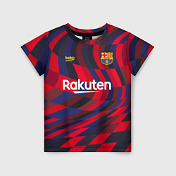 Футболка детская FC Barcelona La Liga Pre-Match 202122, цвет: 3D-принт
