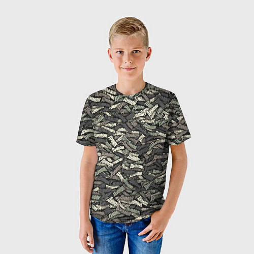 Детская футболка Камуфляж - Димон / 3D-принт – фото 3