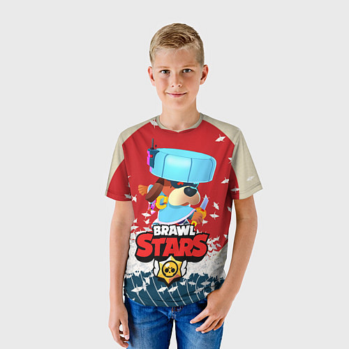Детская футболка Brawl Stars - Ronin Ruffs / 3D-принт – фото 3