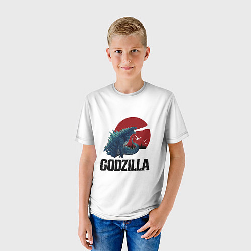 Детская футболка Годзилла / 3D-принт – фото 3