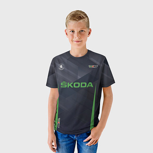 Детская футболка Skoda VRS Z / 3D-принт – фото 3