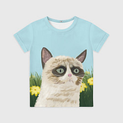 Футболка детская Grumpy Cat, цвет: 3D-принт