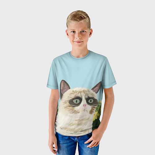 Детская футболка Grumpy Cat / 3D-принт – фото 3