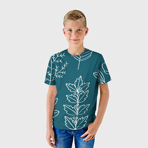 Детская футболка Цветы / 3D-принт – фото 3