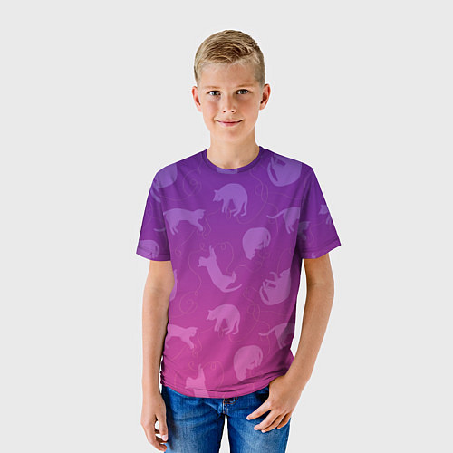 Детская футболка Котятки / 3D-принт – фото 3