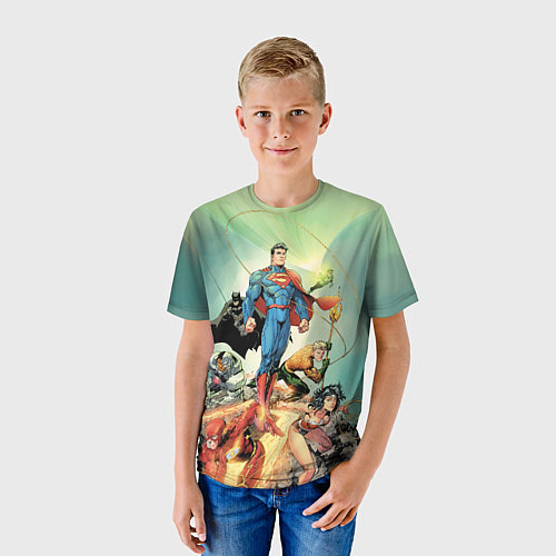 Детская футболка Лига Справедливости / 3D-принт – фото 3