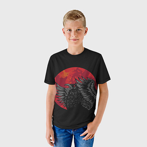 Детская футболка Ворон / 3D-принт – фото 3
