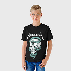 Футболка детская Metallica, цвет: 3D-принт — фото 2