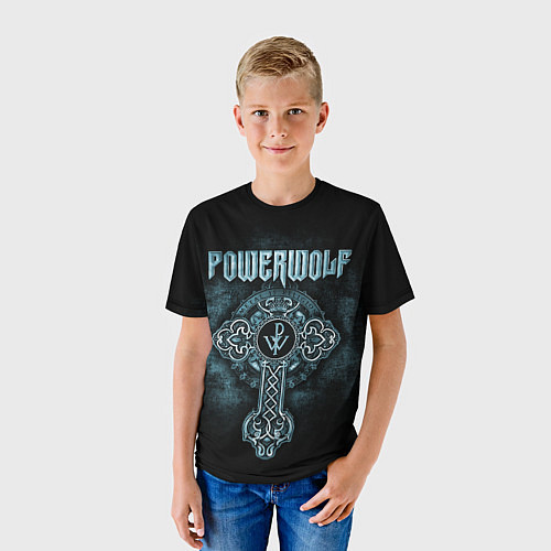 Детская футболка Powerwolf / 3D-принт – фото 3