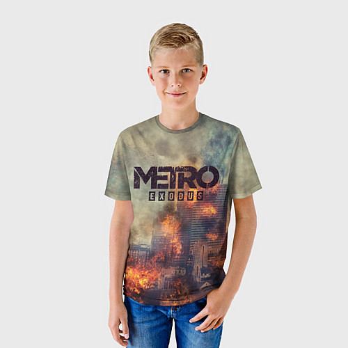 Детская футболка Metro Exodus / 3D-принт – фото 3