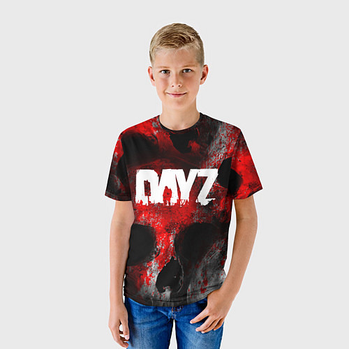 Детская футболка DAYZ BLOOD ДЕЙЗИ КРОВЬ Z / 3D-принт – фото 3
