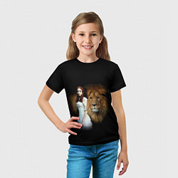 Футболка детская Львиная дружба, цвет: 3D-принт — фото 2