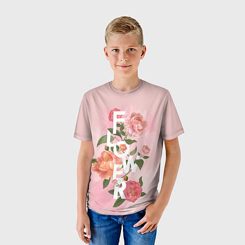 Детская футболка Flower / 3D-принт – фото 3
