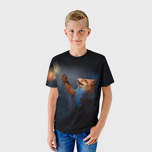 Детская футболка Лиса и огонек / 3D-принт – фото 3
