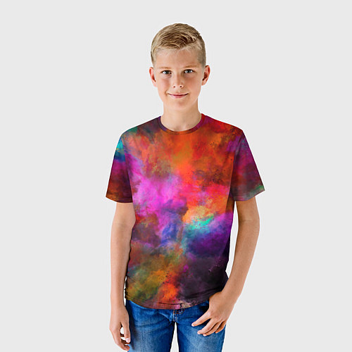 Детская футболка Взрыв красок тай дай / 3D-принт – фото 3