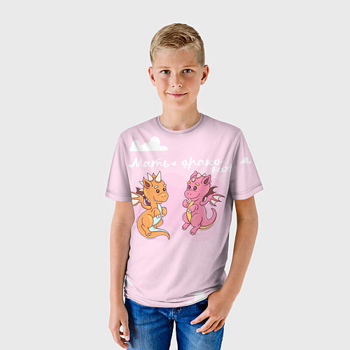 Детская футболка Мать драконов / 3D-принт – фото 3