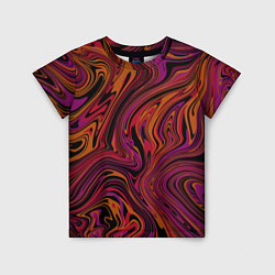Футболка детская Purple abstract, цвет: 3D-принт