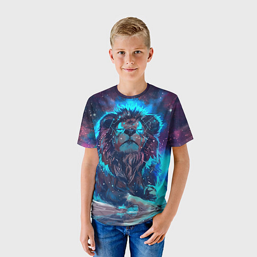 Детская футболка Galaxy Lion / 3D-принт – фото 3
