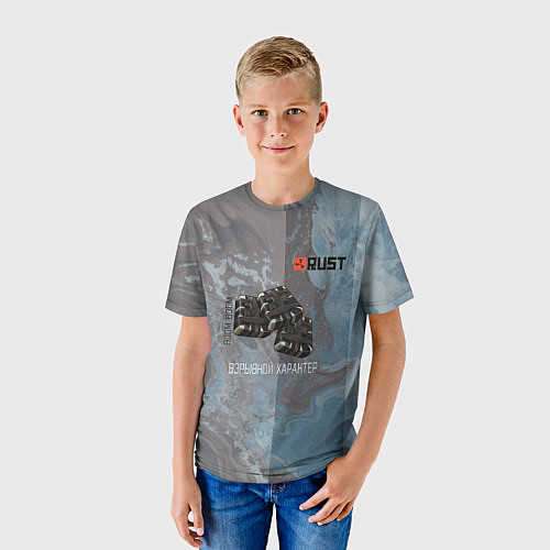 Детская футболка Rust Взрыв С4 Раст / 3D-принт – фото 3