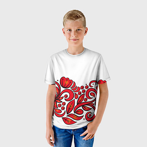 Детская футболка ХОХЛОМА / 3D-принт – фото 3